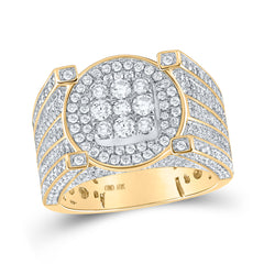 2 1/3CTW-DIA P1P2 MENS RING