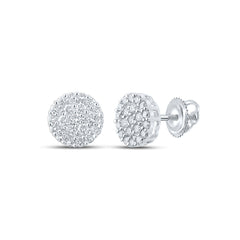 1CTW-DIA NK ROUND EARRING
