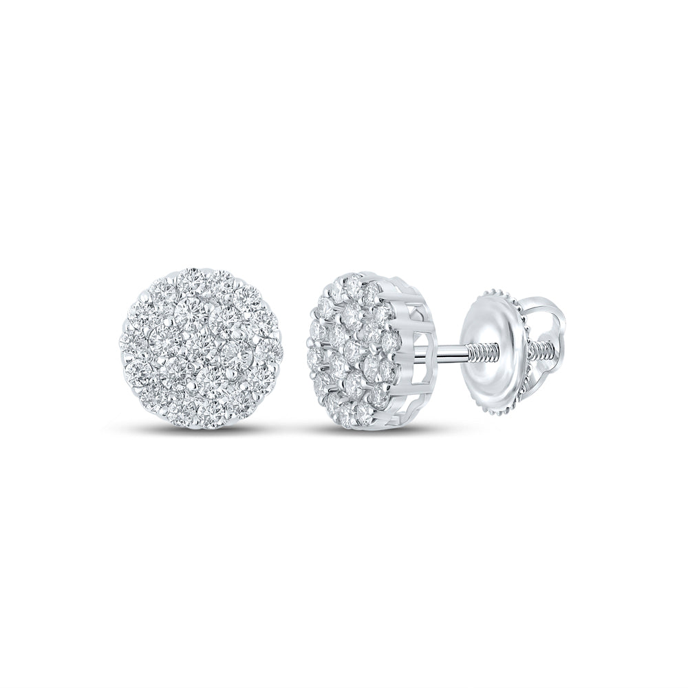 3/4CTW-DIA NK ROUND EARRING
