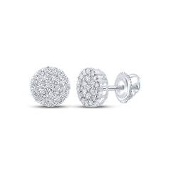 3/4CTW-DIA NK ROUND EARRING