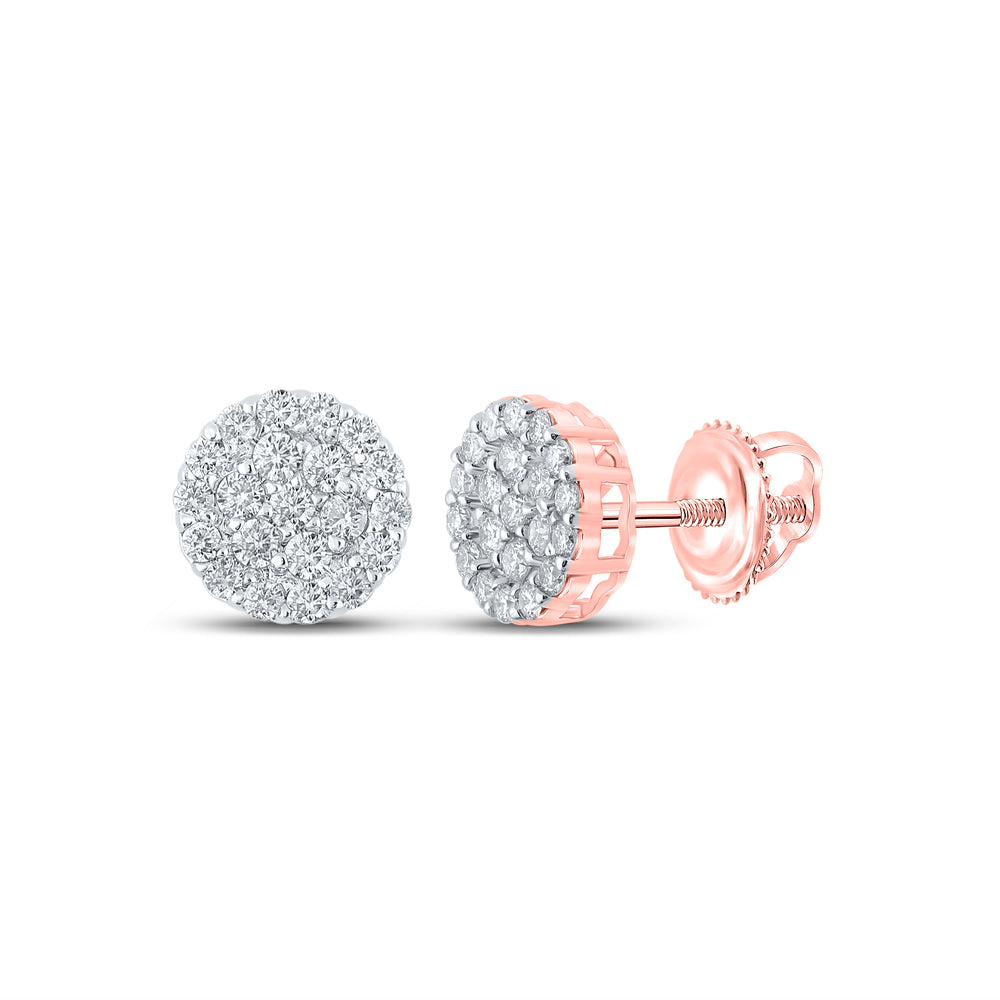 3/4CTW-DIA NK ROUND EARRING