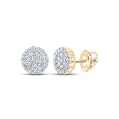 3/4CTW-DIA NK ROUND EARRING