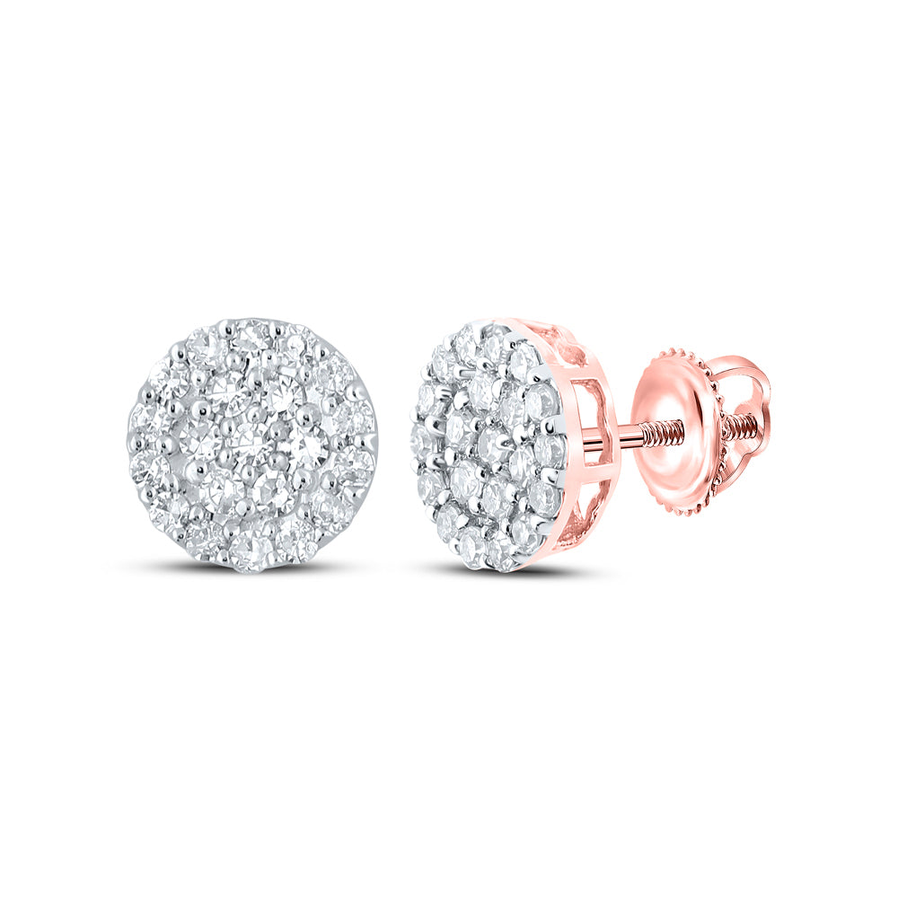1/4CTW-DIA NK ROUND EARRING