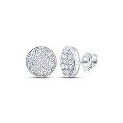 1CTW-DIA NK ROUND EARRING