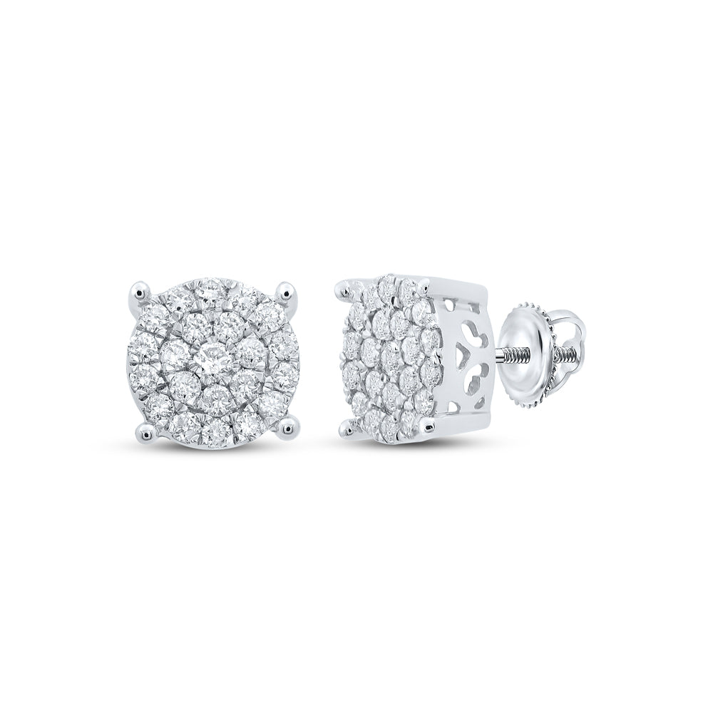 3/4CTW-DIA NK FASHION ROUND EARRING