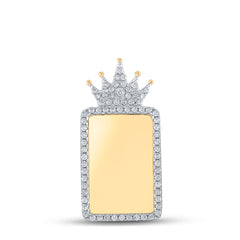 1CTW-DIA NK MENS MEMORY PENDANT