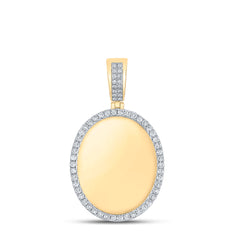 1 5/8CTW-DIA NK MENS MEMORY PENDANT