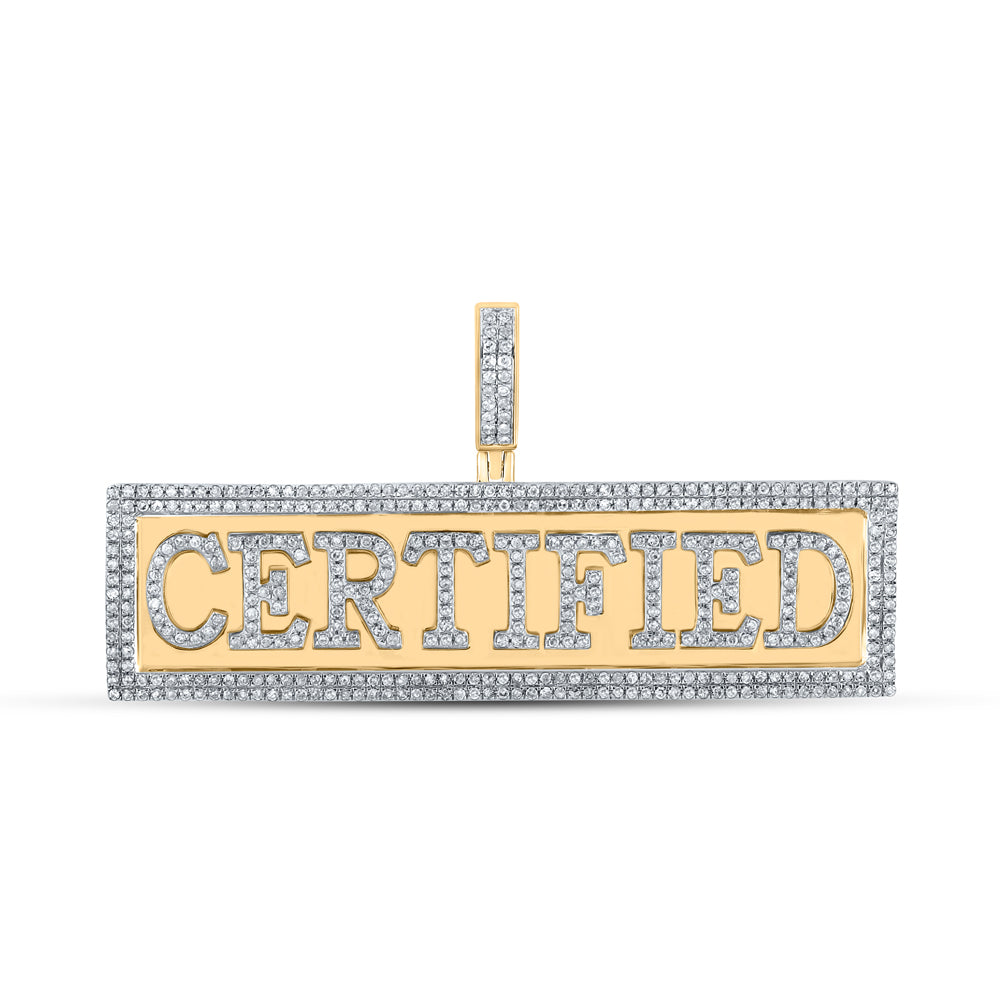 1CTW-DIA P1P2 "CERTIFIED" MENS CHARM