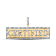 1CTW-DIA P1P2 "CERTIFIED" MENS CHARM