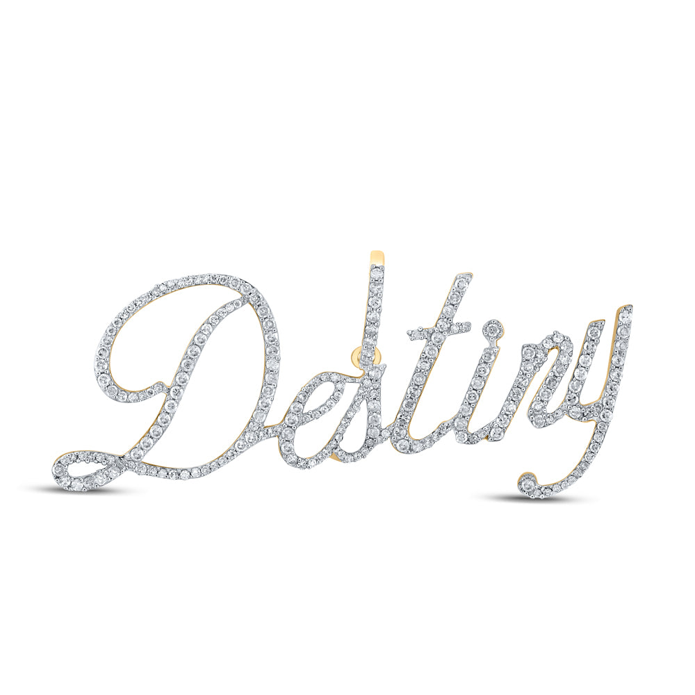 1CTW-DIA P1 " DESTINY " INITIAL PENDANT
