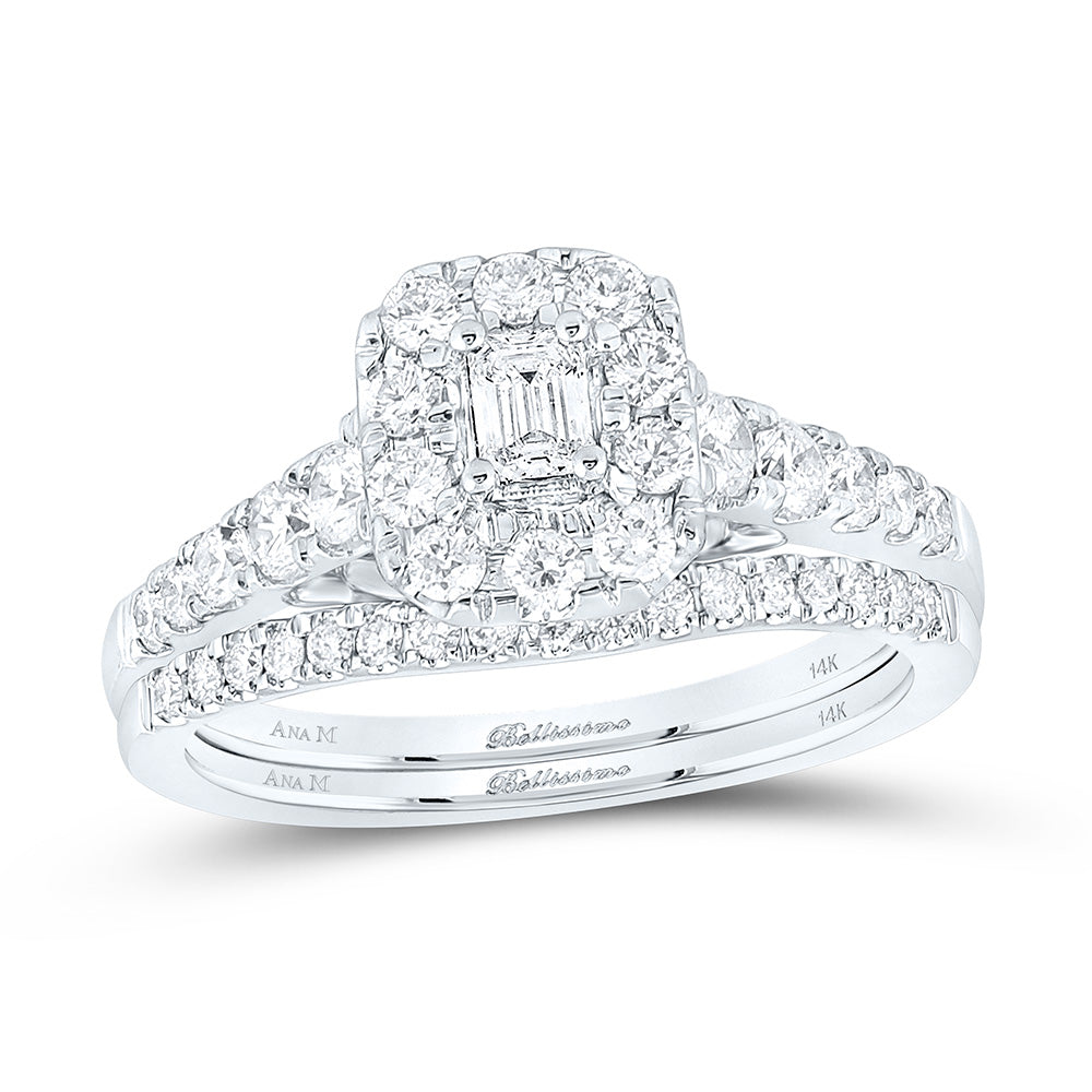 1CTW-DIA ANA M 1/5CT-CEMRL BELLISSIMO BRIDAL SET