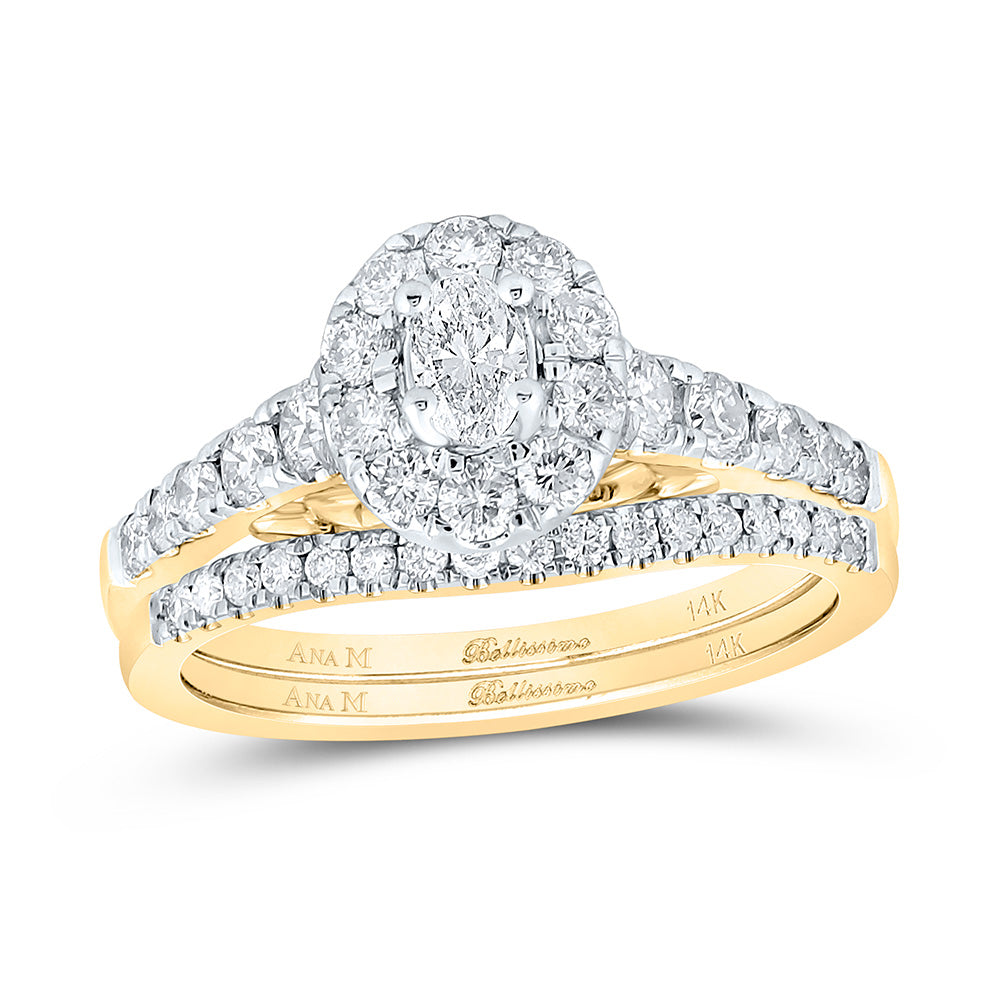 1CTW-DIA ANA M 1/5CT-COV BELLISSIMO BRIDAL SET