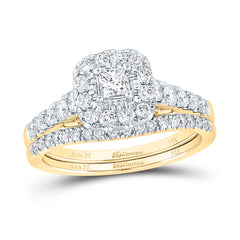1CTW-DIA ANA M 1/5CT-CPR BELLISSIMO BRIDAL SET
