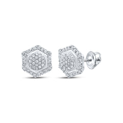 1/3CTW-DIA P1 GIFT HEXAGON EARRING