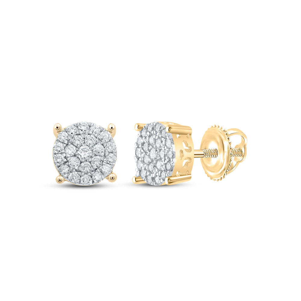 3/4CTW-DIA NK FASHION ROUND EARRING