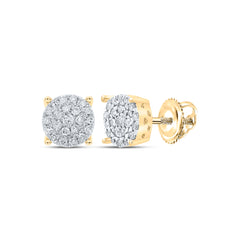 1/4CT-DIA NK FASHION ROUND EARRING