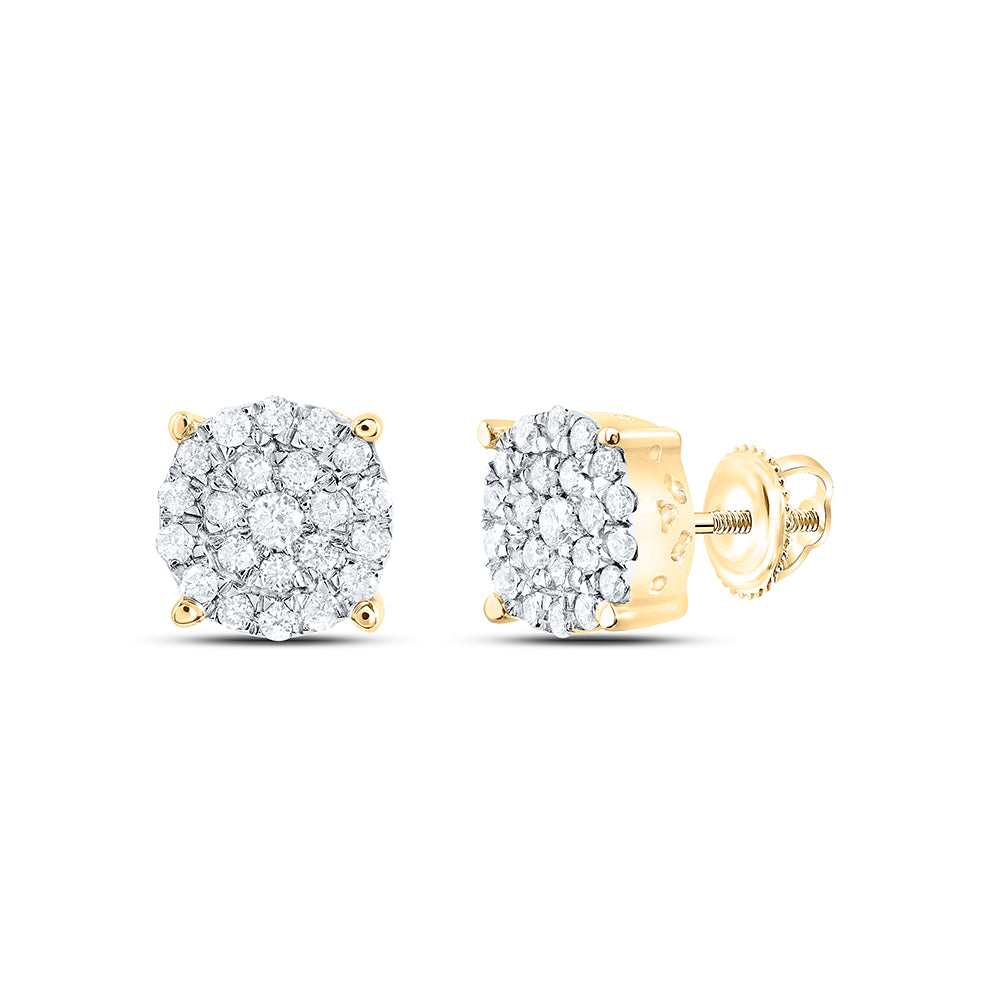 1/2CTW-DIA NK FASHION ROUND EARRING