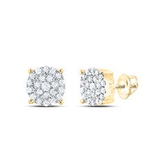 1/2CTW-DIA NK FASHION ROUND EARRING