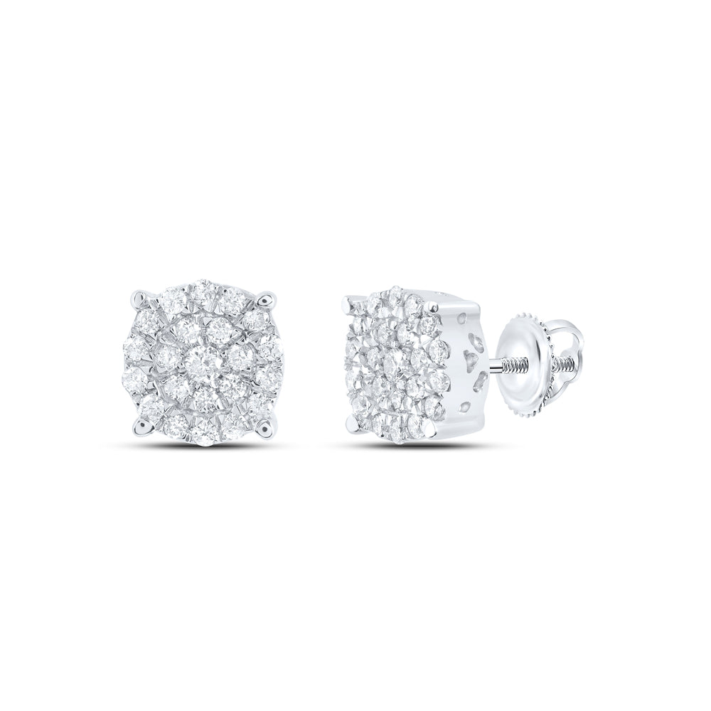 1/2CTW-DIA NK FASHION ROUND EARRING