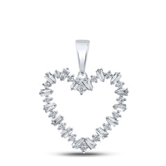 1/3CTW-DIA CN HEART PENDANT