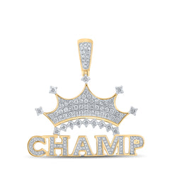 1 1/4CTW-DIA P1P2 CHAMP MENS CHARM