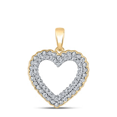 1/3CTW-DIA P2 GIFT HEART PENDANT