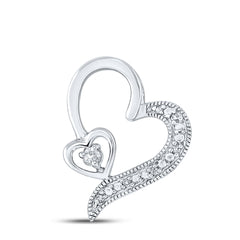1/20CTW-DIA P2 GIFT HEART PENDANT