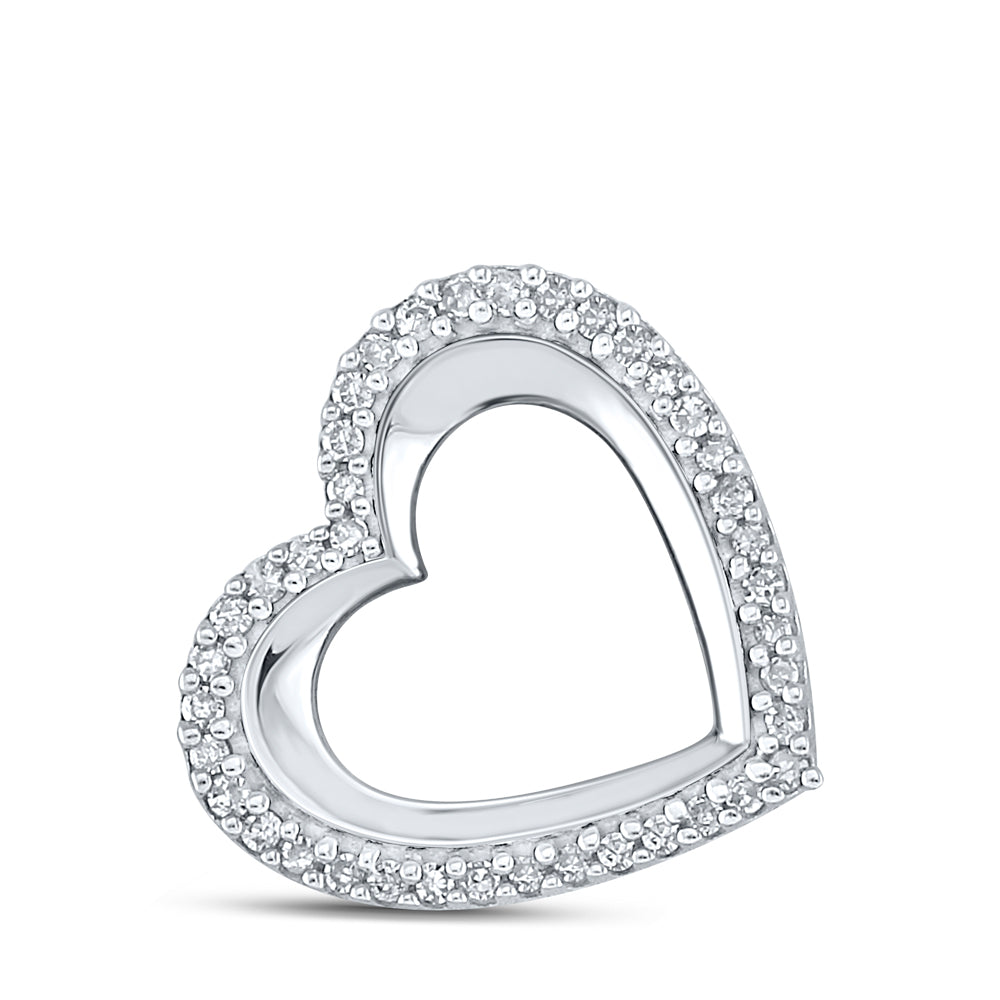 1/8CTW-DIA P2 GIFT HEART PENDANT