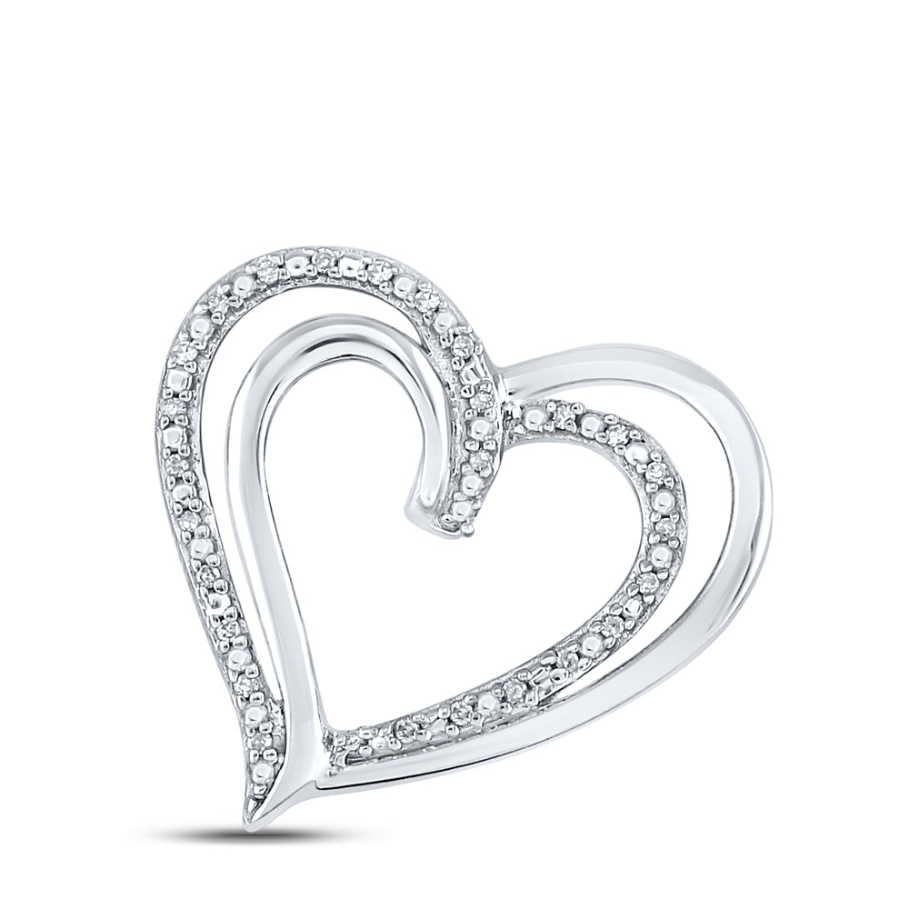 1/20CTW-DIA P2 GIFT HEART PENDANT