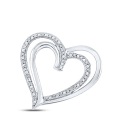 1/20CTW-DIA P2 GIFT HEART PENDANT