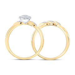 1/6CTW-DIA CN BRIDAL SET SINGLE HALO