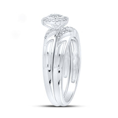 1/6CTW-DIA CN BRIDAL SET SINGLE HALO