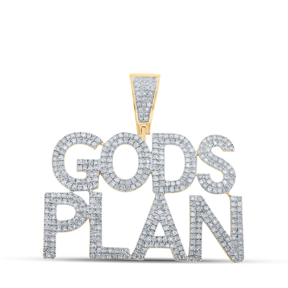 1 CTW-DIA P1P2 GODS PLAN MENS CHARM