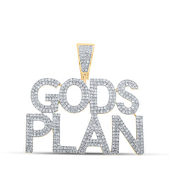 1 CTW-DIA P1P2 GODS PLAN MENS CHARM