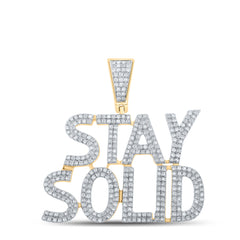 1CTW-DIA P1P2 STAY SOLID MENS CHARM