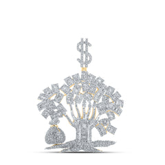 6 1/2CTW-DIA NK MONEY TREE CHARM