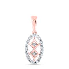 1/12CTW-DIA P1P2 GIFT OVAL PENDANT
