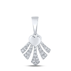 1/10CTW-DIA P1P2 GIFT HEART PENDANT