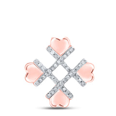 1/10CTW-DIA P1P2 GIFT HEART PENDANT
