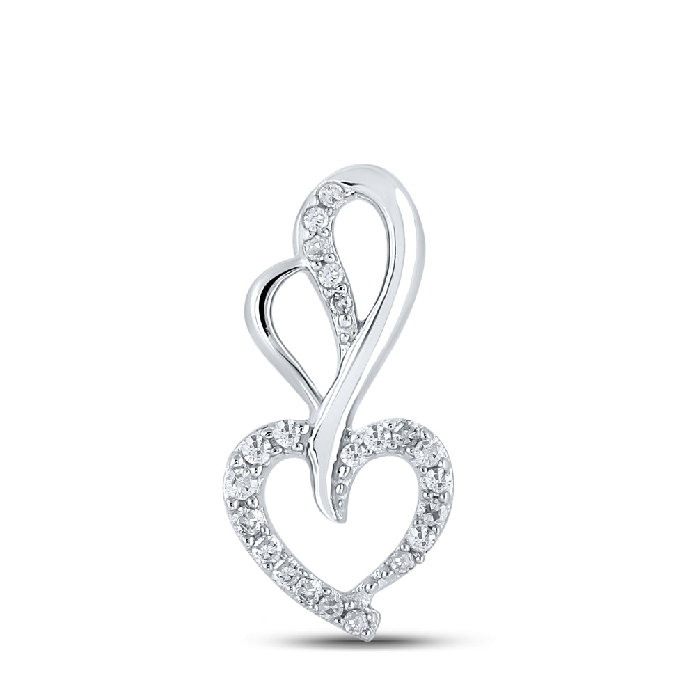 1/12CTW-DIA P1P2 GIFT HEART PENDANT