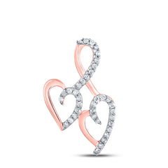1/10CTW-DIA P1P2 GIFT HEART PENDANT