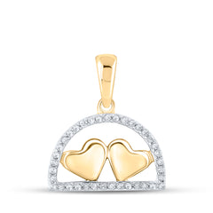 1/10CTW-DIA P1P2 GIFT HEART PENDANT