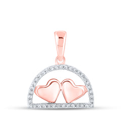 1/10CTW-DIA P1P2 GIFT HEART PENDANT