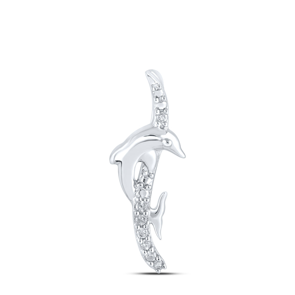 1/20CTW-DIA P1P2 GIFT DOLPHIN PENDANT