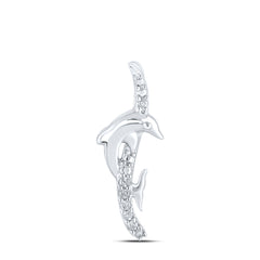 1/20CTW-DIA P1P2 GIFT DOLPHIN PENDANT