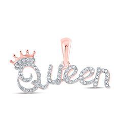 1/6CTW-DIA P1P2 QUEEN GIFT PENDANT