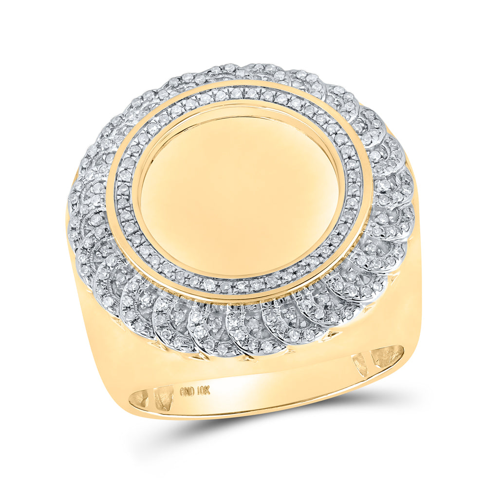 1/2CTW-DIA P1P2 MENS RING