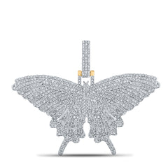 2 3/4CTW-DIA CN BUTTERFLY MENS CHARM