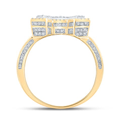 1 1/4CTW-DIA P1P2 INITIAL "A" MENS RING