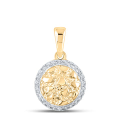1/20CTW-DIA CN NUGGET PENDANT